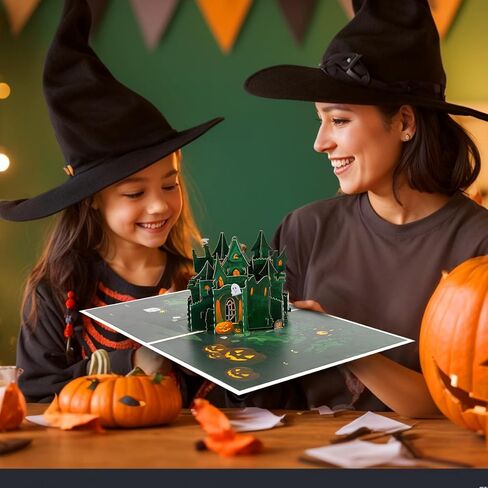 بطاقات الهالوين الخفيفة والموسيقى ، بطاقة هالوين هالوين ، اليقطين ، الشبح ، الهيكل العظمي ، للأطفال ، العائلة ، الأصدقاء. in Kuwait