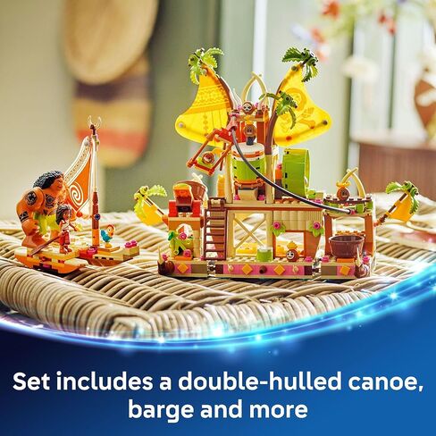 Lego Disney Moana 2 Kakamora Barge Kids Toy - Play Play Building مجموعة للأولاد والبنات ، الذين تتراوح أعمارهم بين 7 سنوات - 9 شخصيات ، بما في ذلك Moana و Maui و Kotu و Heihei - فكرة هدية لأعياد الميلاد - 43258 in Kuwait