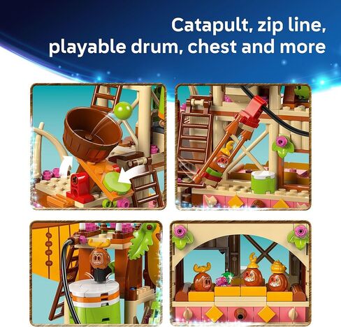 Lego Disney Moana 2 Kakamora Barge Kids Toy - Play Play Building مجموعة للأولاد والبنات ، الذين تتراوح أعمارهم بين 7 سنوات - 9 شخصيات ، بما في ذلك Moana و Maui و Kotu و Heihei - فكرة هدية لأعياد الميلاد - 43258 in Kuwait