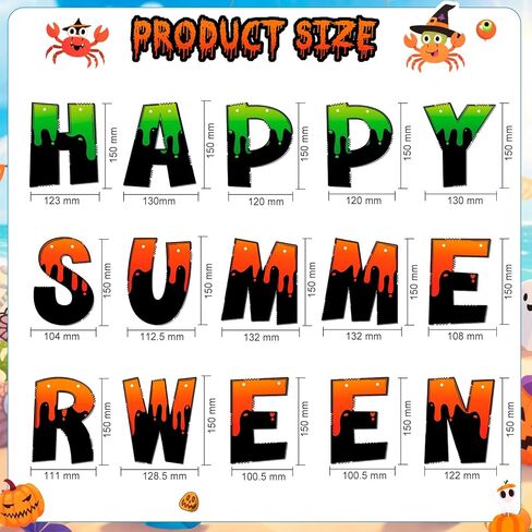 HOWAF Summerween Banner, Happy Summerween Decorations Banner, Summer Halloween Party Garland, Halloween In Summer Decor Sign, Hawaii Themed Hallows' Eve Ghost Hanging Garland in Saudi Arabia