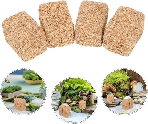 Besportble Mini Hay Bales: 4pcs Miniature Hay Bales Mini Fake Haystack for Dollhouse Farm Garden Decoration ، DIY Autumn Craft in Saudi Arabia