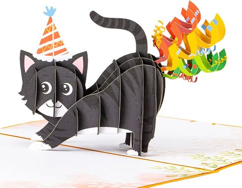 بطاقات عيد ميلاد Createreedo Cat ، بطاقات Cat المنبثقة منبثقة لعشاق القطط ، النساء ، الرجال ، الزوج ، الزوج ، الأصدقاء ، الأطفال ، إلخ. in Kuwait