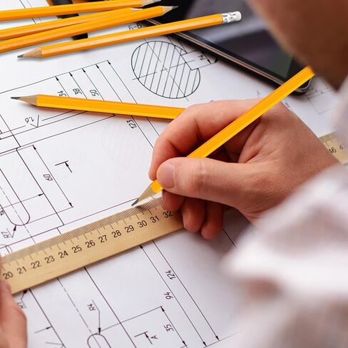 أقلام الرصاص قلم رصاص مسبق #2 مع محو ، أصفر ، 7.5 بوصة 72 حزمة in Kuwait