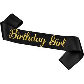 عيد ميلاد SASH ، عيد ميلاد SASH الأبيض للنساء والفتيات مع Silver Silver Letters هدية عيد ميلاد هدية لعيد ميلاد الحفلات الزخارف واللوازم Wihte Silver in Kuwait