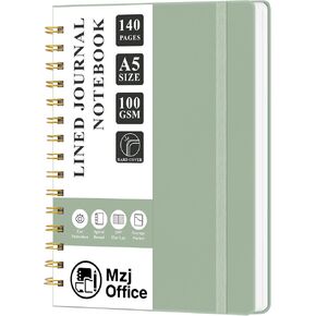 دفاتر اليومية المبطنة للنساء الحلزوني | A5 دفتر حلزوني | 100GSM ، حكمت الكلية الورقية السميكة ، 70 ورقة/140 صفحة ، دفتر غلاف للمكاتب المدرسية ملاحظات اليومية والعودة إلى دفاتر المدرسة. in Kuwait