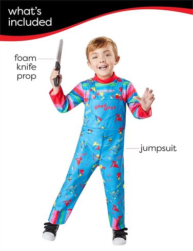 Rubies Toddler Child's Play 2 Chucky Toddler Costume Jumpsuit and Prop in Saudi Arabia