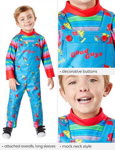 Rubies Toddler Child's Play 2 Chucky Toddler Costume Jumpsuit and Prop in Saudi Arabia