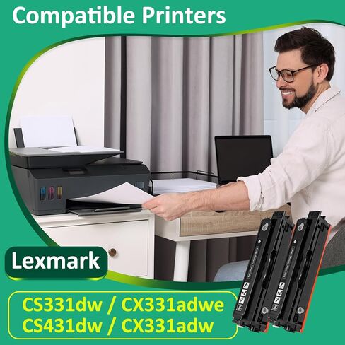 20N10C0،20N10K0،20N10M0،20N10Y0 TONER CARTRIDGE (مع ChIP) ل LEXMARM CS331DW CS431DW CX331ADWE CX431ADW PRINTR in Kuwait