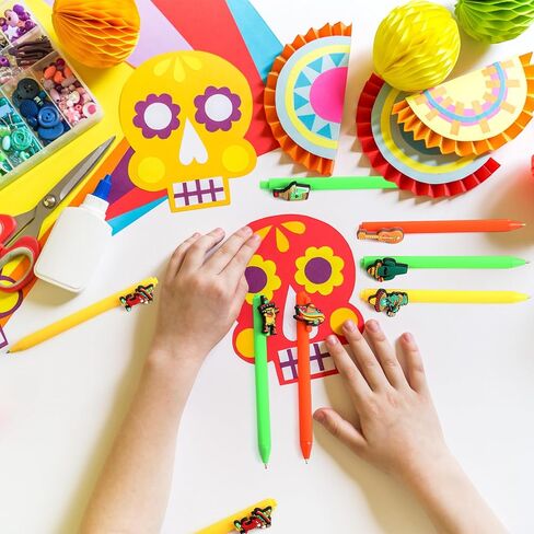 21 Pcs Mexican Fiesta Party Favor Mexican Themed Black Ink Ballpoint Pens Bulk Cinco De Mayo Birthday Party Gifts Pen Set for Summer School Office Supplies Gift in Saudi Arabia