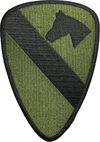 1st Cavalry Division Unit US Army Armed Forces Sewing Iron on Embroidered Patch - Olive Drab OD (IRON-1ST-CAVA-OD) in Saudi Arabia