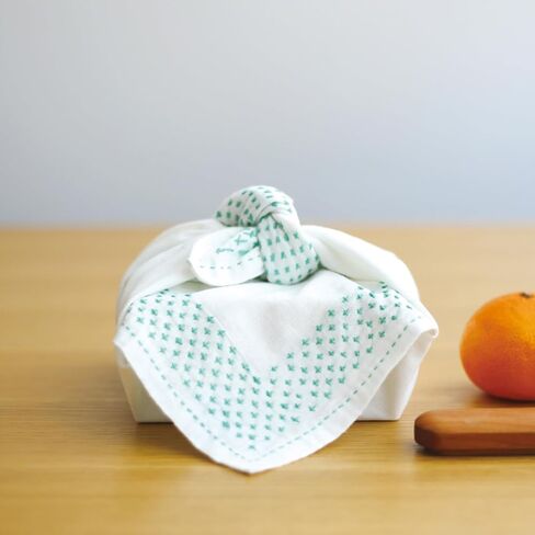 Sashiko Kit و Daruma Sashiko Thread والإبر والنسيج القطني مع طباعة خط الشبكة ، قلم رصاص علامات ، مختلط ومجموعة خياطة التصميم التقليدية (خيط غير محسوس/نسيج البحرية) in Kuwait