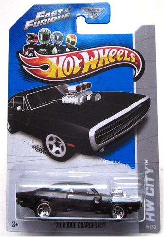 Hot Wheels 2013 HW City Fast & Furious '70 Dodge Charger R/T 3/250 ، Black in Saudi Arabia