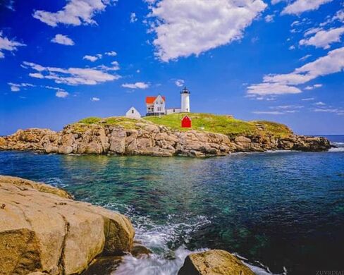 ZUVRDIAI DIY Digital Painting Nubble Lighthouse Coastline Maine Paint by Numbers Kits Drawing on Canvas Without Frame Adults Beginner Wall Art Home Decor 16''x20'' in Saudi Arabia