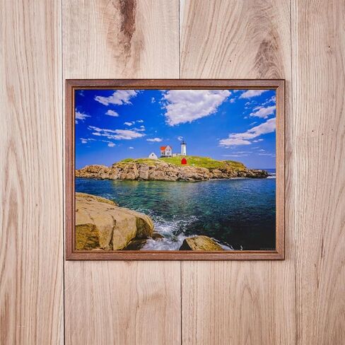 ZUVRDIAI DIY Digital Painting Nubble Lighthouse Coastline Maine Paint by Numbers Kits Drawing on Canvas Without Frame Adults Beginner Wall Art Home Decor 16''x20'' in Saudi Arabia