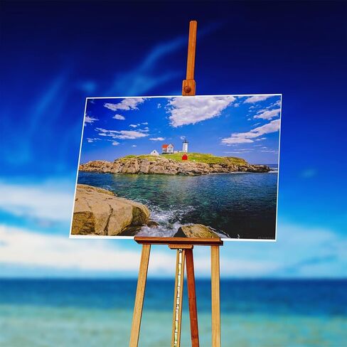 ZUVRDIAI DIY Digital Painting Nubble Lighthouse Coastline Maine Paint by Numbers Kits Drawing on Canvas Without Frame Adults Beginner Wall Art Home Decor 16''x20'' in Saudi Arabia