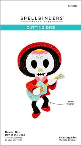 Spellbinders S4-1308 Dancin' Day of The Dead Boy Etched Dies from The Dancin' Halloween Collection in Saudi Arabia