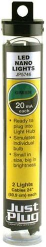 WOODLAND SCENICS JP5746 Just Plug Green Nano LED Light (2) in Saudi Arabia
