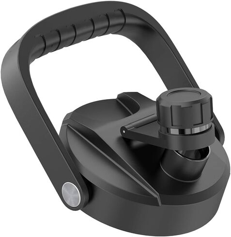 غطاء قش BUZIO سعة 128 أونصة/84 أونصة زجاجة مياه معزولة من الفولاذ المقاوم للصدأ فقط، غطاء بديل من القش بقطر 4.33 بوصة إبريق جالون معزول مع مقبض عريض كبير، سهل الحمل، مانع للتسرب وخالي من مادة BPA in Kuwait