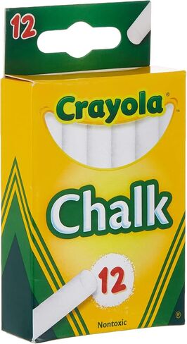 Crayola, 1 Pack of 12 chalk, White in Saudi Arabia