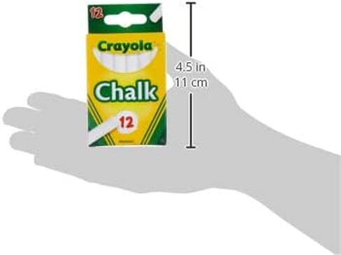 Crayola, 1 Pack of 12 chalk, White in Saudi Arabia