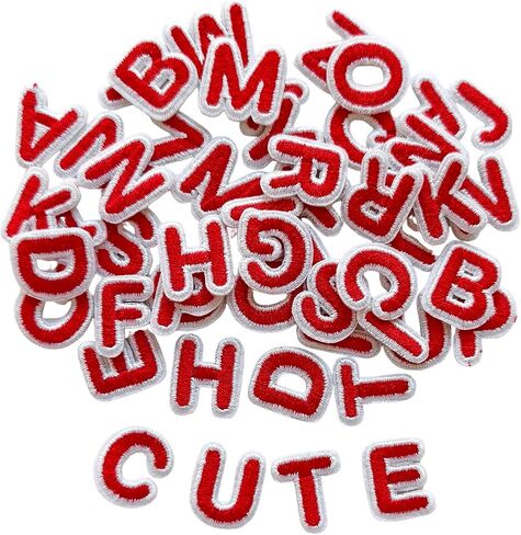 52pcs Iron on Letter Patches 0.7 inch, 2 Sets of 26 Embroidered Alphabet A-Z Patches for Clothing Jackets Hats Backpacks Jeans Black in Kuwait