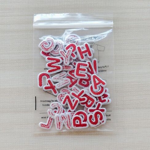 52pcs Iron on Letter Patches 0.7 inch, 2 Sets of 26 Embroidered Alphabet A-Z Patches for Clothing Jackets Hats Backpacks Jeans Black in Kuwait