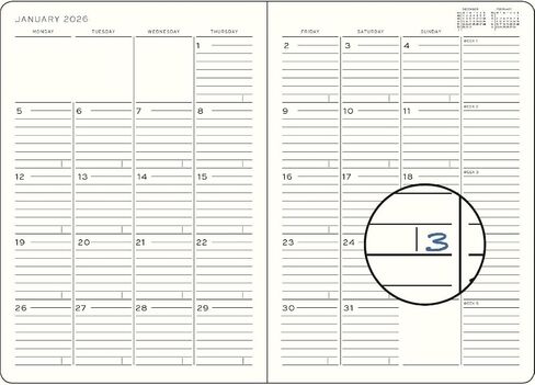 LEUCHTTURM1917 - Monthly Planner & Notebook 2026, Softcover, Composition (B5), Ruled, Dusty Rose (Nov 1, 2025 - Feb 28, 2027) in Saudi Arabia