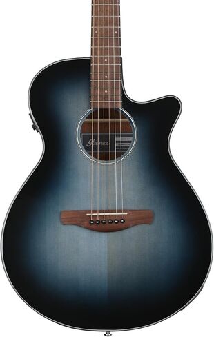 إيبانيز AEG50L جيتار صوتي كهربائي أعسر - أسود شديد اللمعان in Kuwait