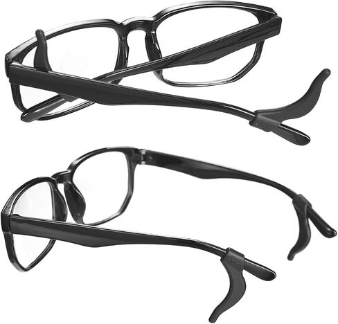 34PCS Eyeglasses Retainers Silicone Glasses Temple Holders Anti-slip Protectors Comfort Eyewear Spectacle Stay Put Glasses Stoppers Ear Grip Hooks… (Eyeglasses Retainers-34PCS-Black) in Saudi Arabia