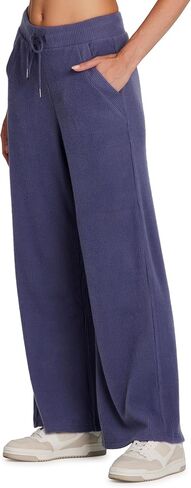 RBX Active Women's Lounge Pant, Relaxed Wide Leg Ribbed Flare Pant with Pockets in Saudi Arabia