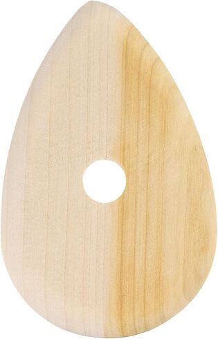HARFINGTON 2pcs Pottery Ribs 10.3cm x 6.5cm Wooden Clay Ceramic Sculpting Tools for Finishing Shaping and Smoothing Removing Finger Marks in Saudi Arabia