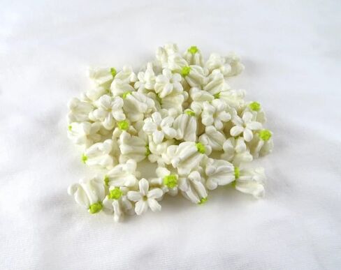 White Crown Flower Clay Beads, 100pcs, Calotropis Gigantea, Milkweed, Craft Supplies, Jewelry Making DIY Supplies, Lei Making in Saudi Arabia