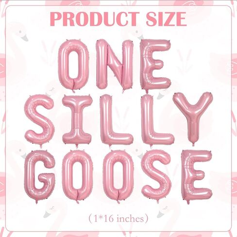 Girl Pink Goose Balloon Banner ، مثيرة للاهتمام زخارف عيد ميلاد أوزة واحدة ، مليئة بقلب البالون الوردي البالون ، يمكن استخدامها في الداخل والخارجية in Saudi Arabia