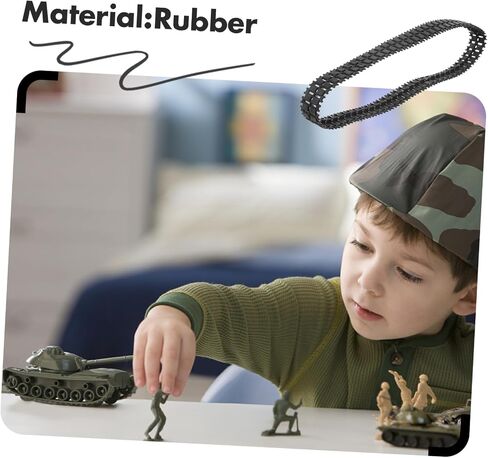 مجموعة الخزانات التي يتم التحكم فيها عن بُعد من المطاط مجموعة: 4 DIY Tank Trans for Toy Cars Prespacts for Model Strong Grip in Saudi Arabia