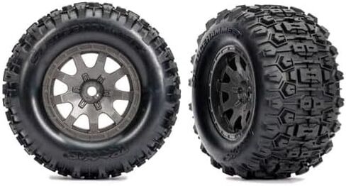Traxxas 10770 -GRAY - إطارات وعجلات رمادية ، فحم الرمادي in Saudi Arabia
