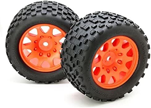 إطارات PowerHobby Scorpion XL/عجلات Viper Orange (4) متوافقة مع: Traxxas X-Maxx 24mm Hex in Kuwait