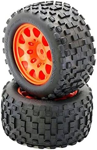 إطارات PowerHobby Scorpion XL/عجلات Viper Orange (4) متوافقة مع: Traxxas X-Maxx 24mm Hex in Kuwait