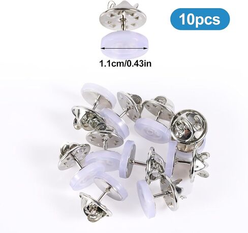 10 Sets 11mm No Sewing Shirt Buttons, 4-Hole Resin Decorative Button Pins Detachable No Sew Buttons for Clothes Cardigans Shirt Dress Sweaters DIY Crafts (Black) in Saudi Arabia