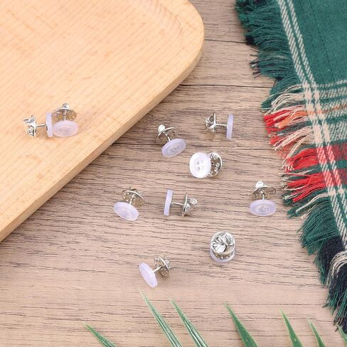 10 Sets 11mm No Sewing Shirt Buttons, 4-Hole Resin Decorative Button Pins Detachable No Sew Buttons for Clothes Cardigans Shirt Dress Sweaters DIY Crafts (Black) in Saudi Arabia