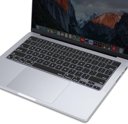 MOSISO Compatible with MacBook Air 15 inch Case 2023 Release A2941 M2 Chip, Protective Plastic Hard Shell Case Cover&Keyboard Cover Skin, Crystal Clear & Black in Saudi Arabia
