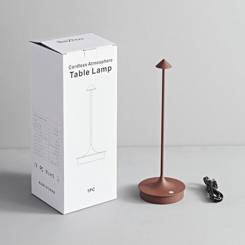 Cordless Table Lamps Rechargeable, LED Desk Lamp 4000mAh Battery Operated Outdoor Waterproof Portable Touch Dimmable Table Light for Patio/Restaurant/Bar/Indoor (Black-2PC) in Saudi Arabia