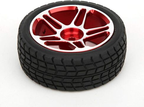 Plplaaoo RC Car Tyre and Wheel Hub Set 1 16 Scale Presection Presactions لـ SCY 16101 ، 16102 ، 16103 ، 16201Pro Red in Saudi Arabia