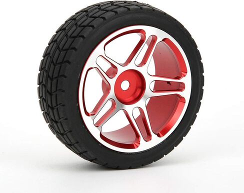 Plplaaoo RC Car Tyre and Wheel Hub Set 1 16 Scale Presection Presactions لـ SCY 16101 ، 16102 ، 16103 ، 16201Pro Red in Saudi Arabia