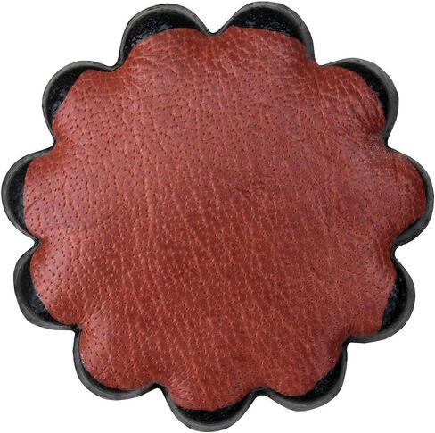 HILASON Set of 06 Plain Scalloped Leather Rosette Concho Saddle Tack 1-1/2" in Saudi Arabia