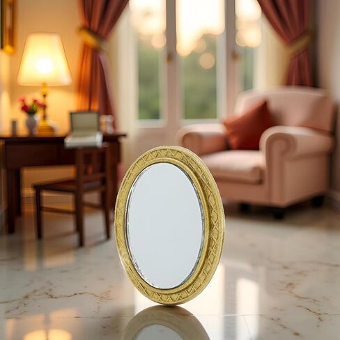 Miniature Dollhouse Mirror Frame Frame Mirror Dollhouse Victorian Baroque Wall Decor in Kuwait