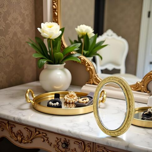 Miniature Dollhouse Mirror Frame Frame Mirror Dollhouse Victorian Baroque Wall Decor in Kuwait