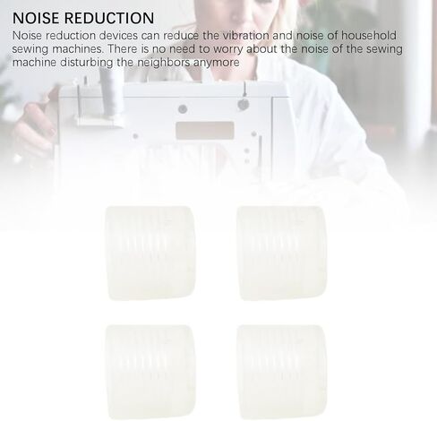 VBESTLIFE 4Pcs Rubber Cushion Feet Pads, Non Slip Noise Reduction Sewing Machine Sewing Foot Control for Singer HD 4452, 6330, 6335, etc. in Saudi Arabia