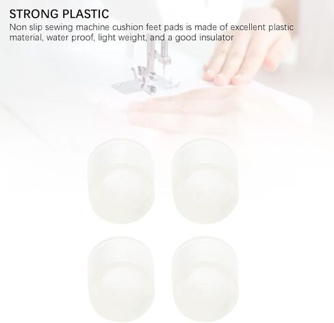 VBESTLIFE 4Pcs Rubber Cushion Feet Pads, Non Slip Noise Reduction Sewing Machine Sewing Foot Control for Singer HD 4452, 6330, 6335, etc. in Saudi Arabia