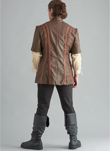 Simplicity SS9593BB Men's Medieval Coat, Jacket and Vest Costume Sewing Pattern Packet, Design Code S9593, Sizes 46-48-50-52 in Saudi Arabia