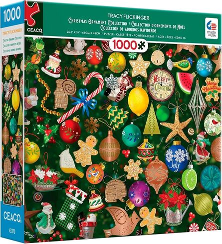 Ceaco - Tracy Flickinger - Christmas Ornament Collection - 1000 قطعة Jigsaw Puzzle in Saudi Arabia
